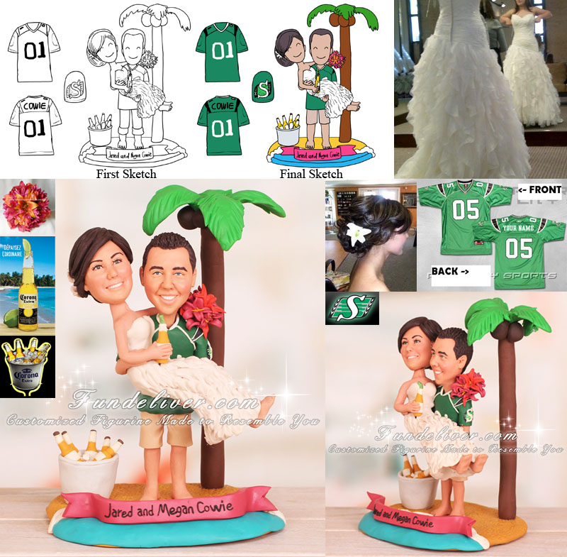 golf wedding cake toppers